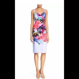 TED BAKER Emore Floral Bodycon Dress Size 1